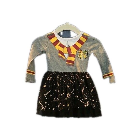 Harry Potter Hermione Long Sleeve Tutu Dress Baby Girl Size 3-6 Months Movie Fan - Picture 1 of 7